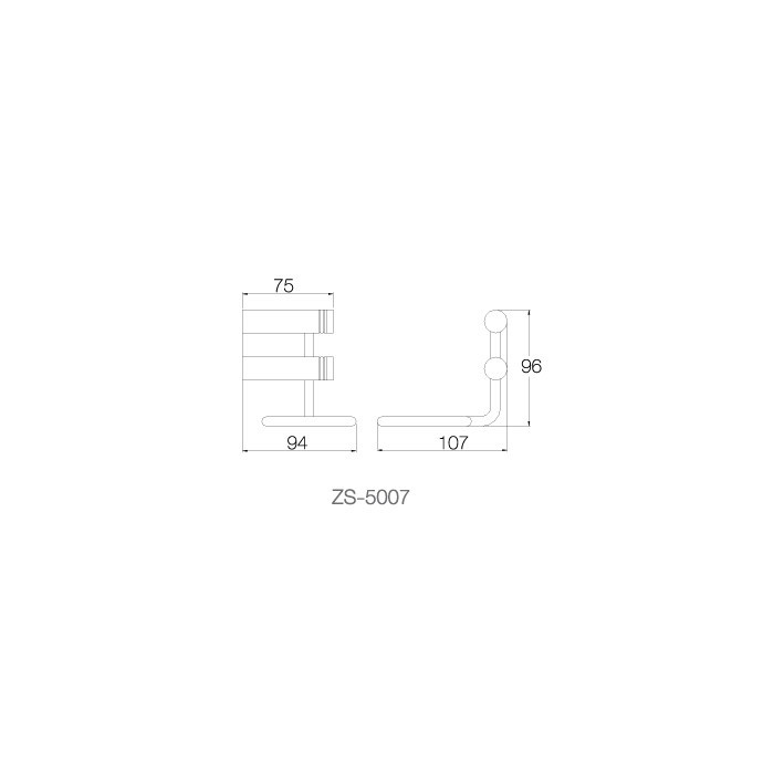 Giá để ly - ZS-5007 - INOX SUS 304