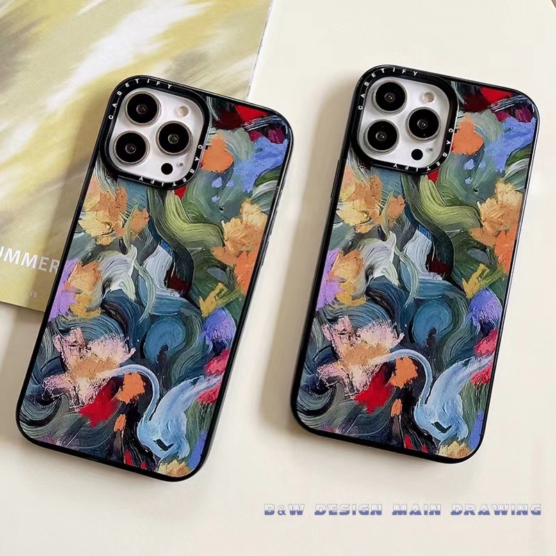 Ốp Điện Thoại Mềm Trong Suốt Chống Sốc Họa Tiết Tranh Sơn Dầu Cho iPhone 14 13 12 11 Pro MAX IX XS MAX XR 6 6s 7 8 Plus