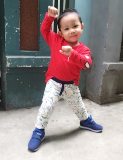 Quần nỉ da cá cho bé