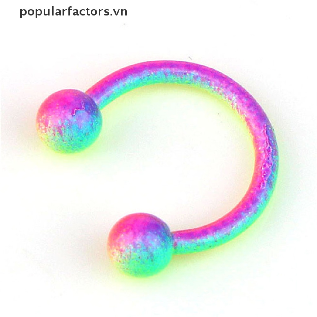 Set 10 Khuyên Mũi / Môi / Tai Bằng Thép Không Gỉ Cá Tính