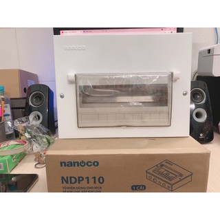 Tủ âm tường vỏ kim loại 10 mcb ndp110 nanoco_ giá rẻ_ chính hãng