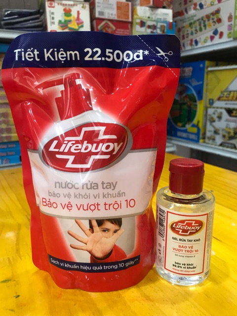 [Combo] Gel Rửa Tay Khô & Nước rửa tay Lifebuoy diệt 99,9% vi khuẩn | BigBuy360 - bigbuy360.vn