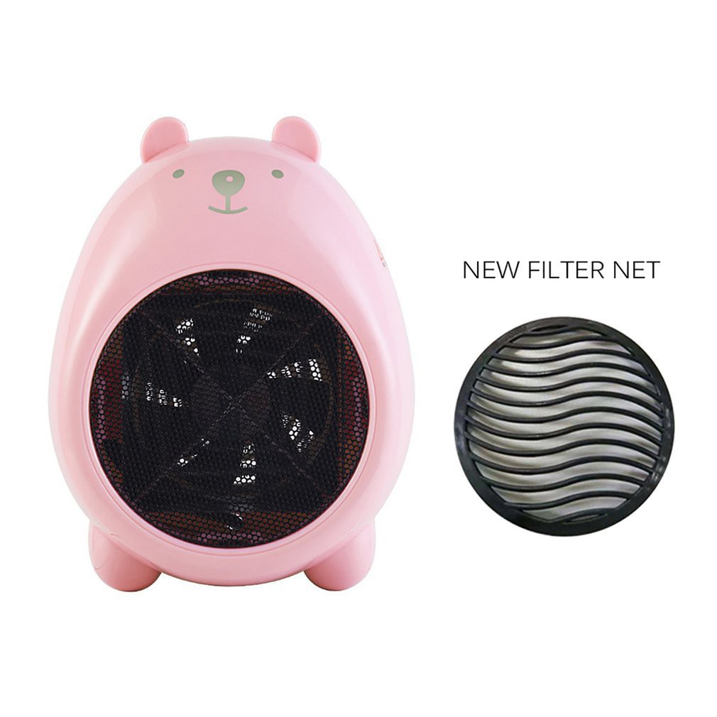 💖𝑭𝑹𝑬𝑬 𝑺𝑯𝑰𝑷💖Quạt sưởi mini đa năng hình thú 600W - Máy sưởi mini để bàn