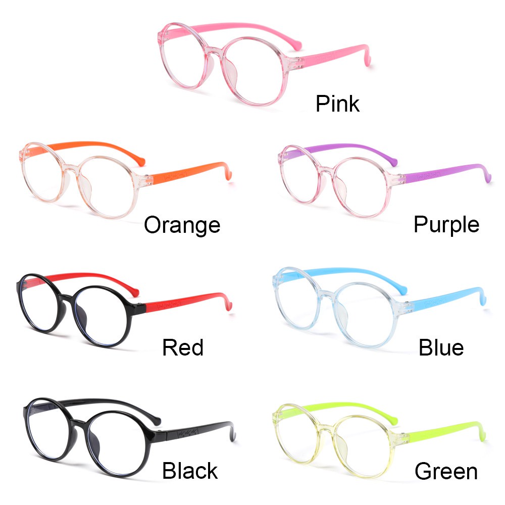 MIHAN1 Children Boys Girls Comfortable Eyeglasses Online Classes Anti-blue Light Kids Glasses Portable Fashion Computer Eye Protection Ultra Light Frame/Multicolor