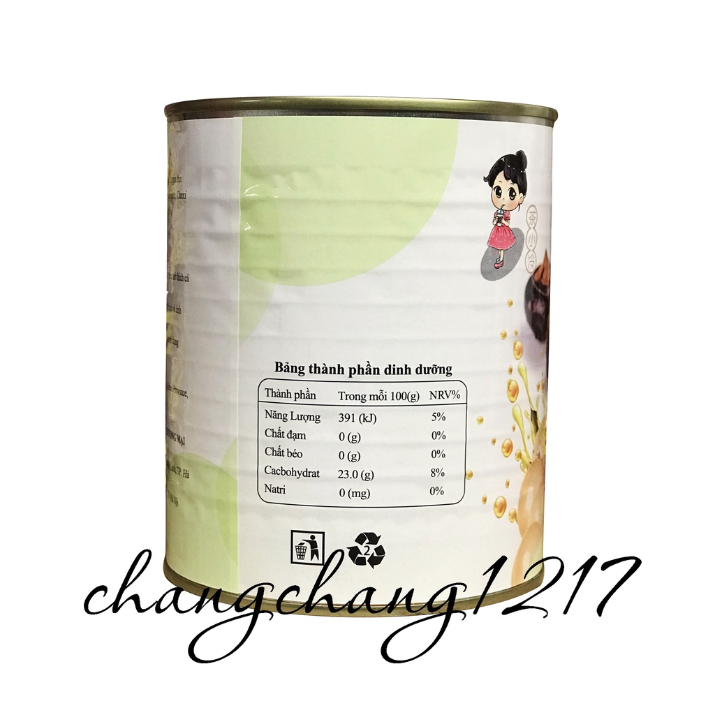 Thạch Hạt Nổ Nhân Củ Năng Lon 850gr &amp; 900gr