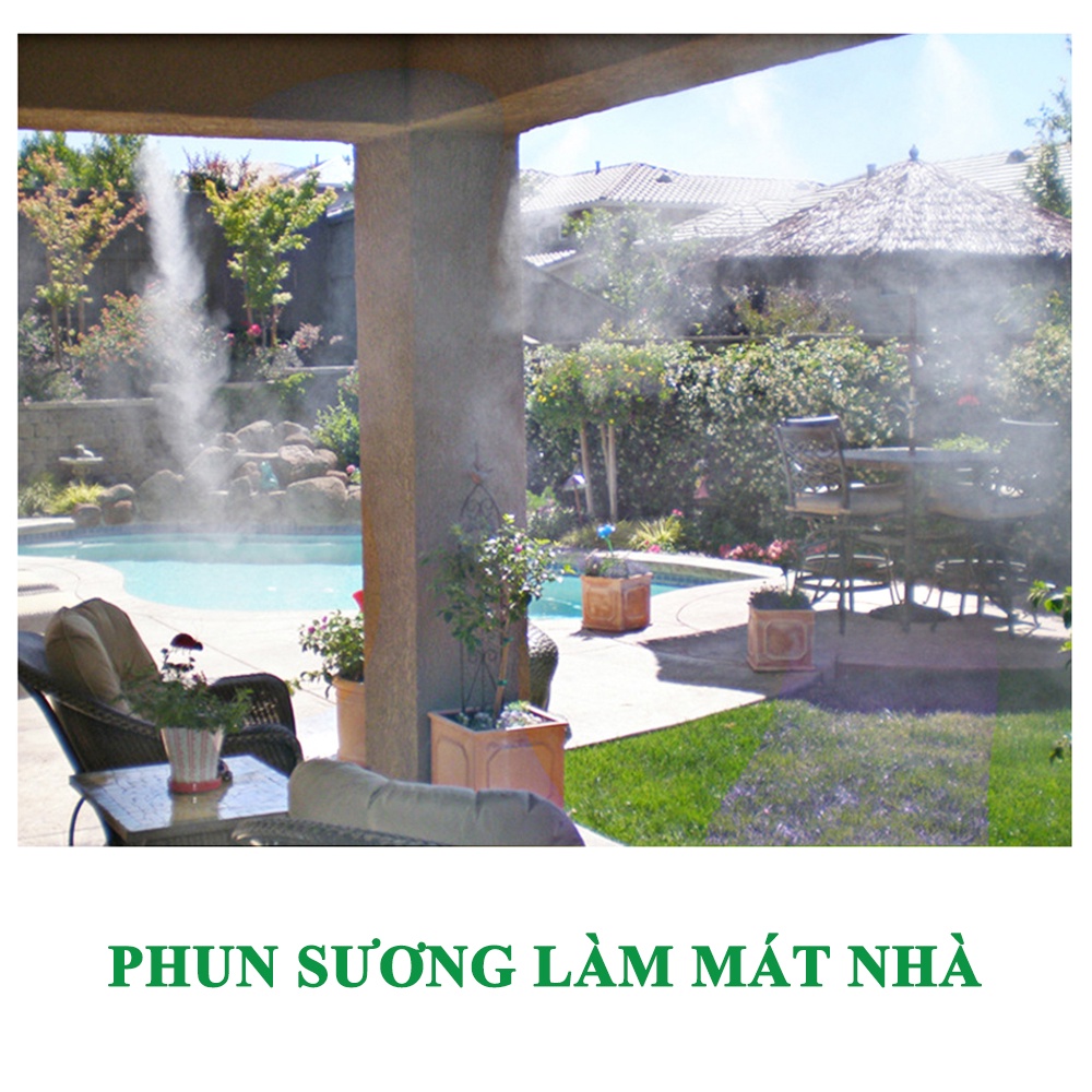 Hệ thống phun sương Sumikita LC635 làm mát tưới cây quán cà phê ô tô béc phun mưa phun sương tạo ẩm