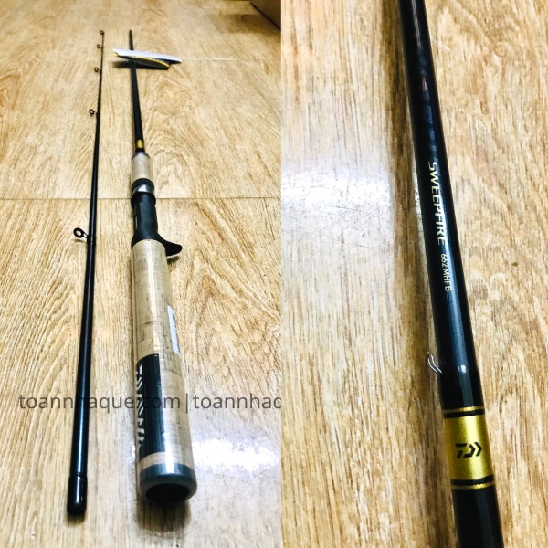 Cần lure máy ngang DAIWA SWEEPFIRE 662MHFB- [ TNQ LURES - TOÁN NHÀ QUÊ ]