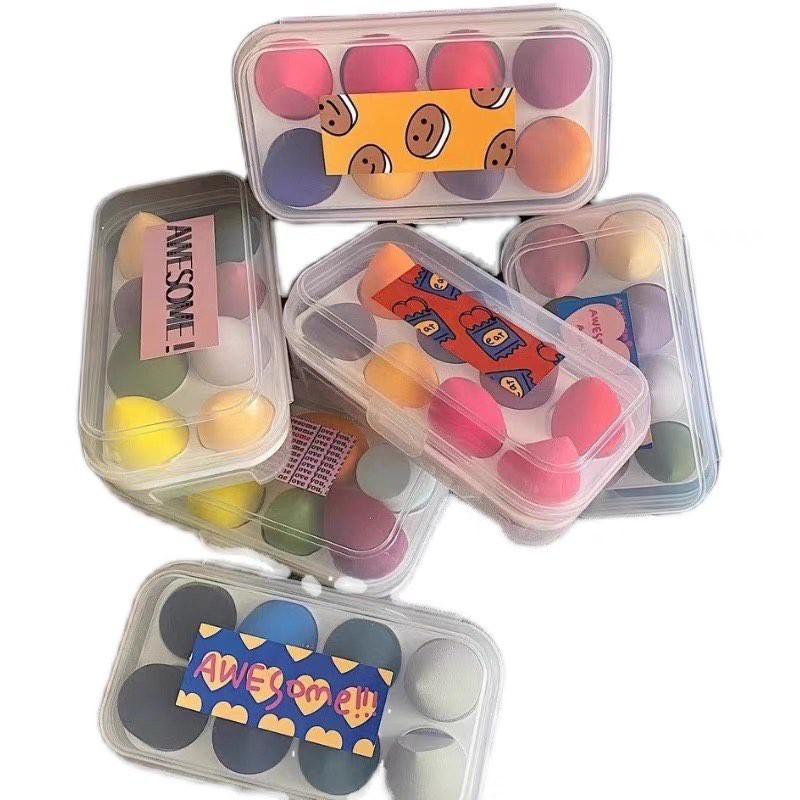 [Mua lẻ với giá sỉ] Mút tán kem nền Maycreate MK15 - Bộ 8 chiếc
