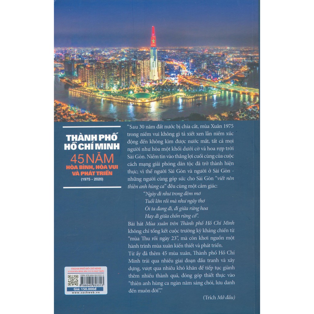 Sách - Thành Phố Hồ Chí Minh 45 Năm Hòa Bình, Hòa Vui Và Phát Triển | BigBuy360 - bigbuy360.vn