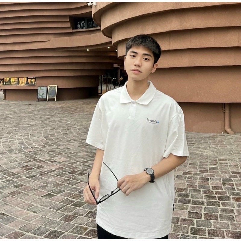 Áo thun Polo Levents Mini Popular nam nữ form rộng 40kg đến 90kg full tag Thời trang Unisex HCM AL206