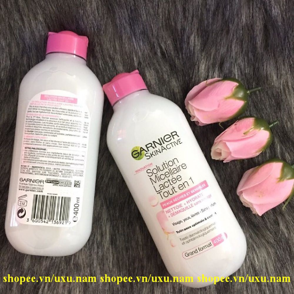 Sữa Tẩy Trang 400Ml Garnier Skinactive Solution Micellaire Lactée Tout En 1