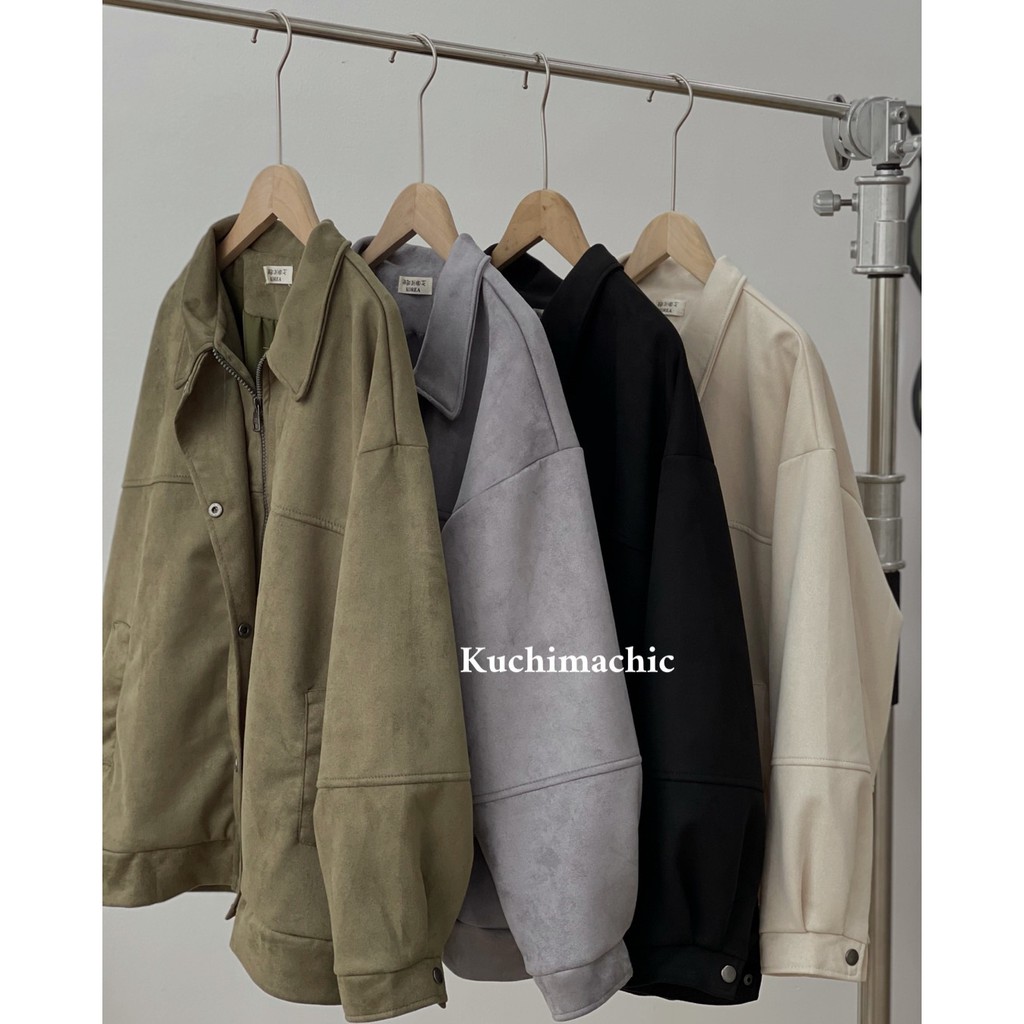 KUCHIMACHIC- Áo khoác da lộn MÃ AK01