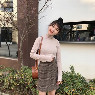 Chân váy caro ulzzang chữ a sọc kẻ sk123200