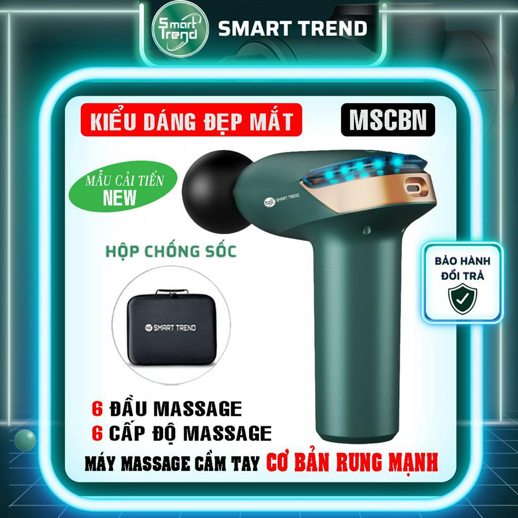 Máy massage cầm tay Smart Trend MSCBN (New) Phiên bản nâng cấp có đèn, 6 đầu massage, 6 cấp độ massage