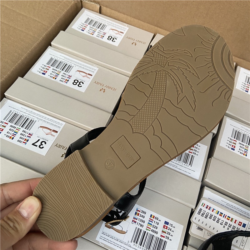 Giày kẹp ngón da đế bệt Jenny Fairy cho nữ