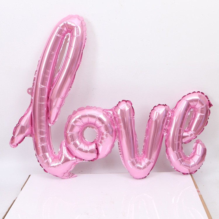 Bóng bay chữ Love trang trí phòng cưới, trang trí sinh nhật (65x105cm)