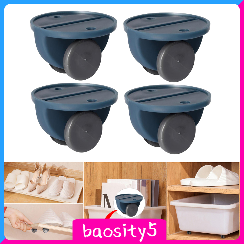 Set 4 Bánh Xe Lăn Mini Dành Cho Đồ Nội Thất