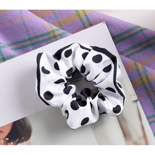 Dây buộc tóc, cột tóc scrunchies hoa nhí
