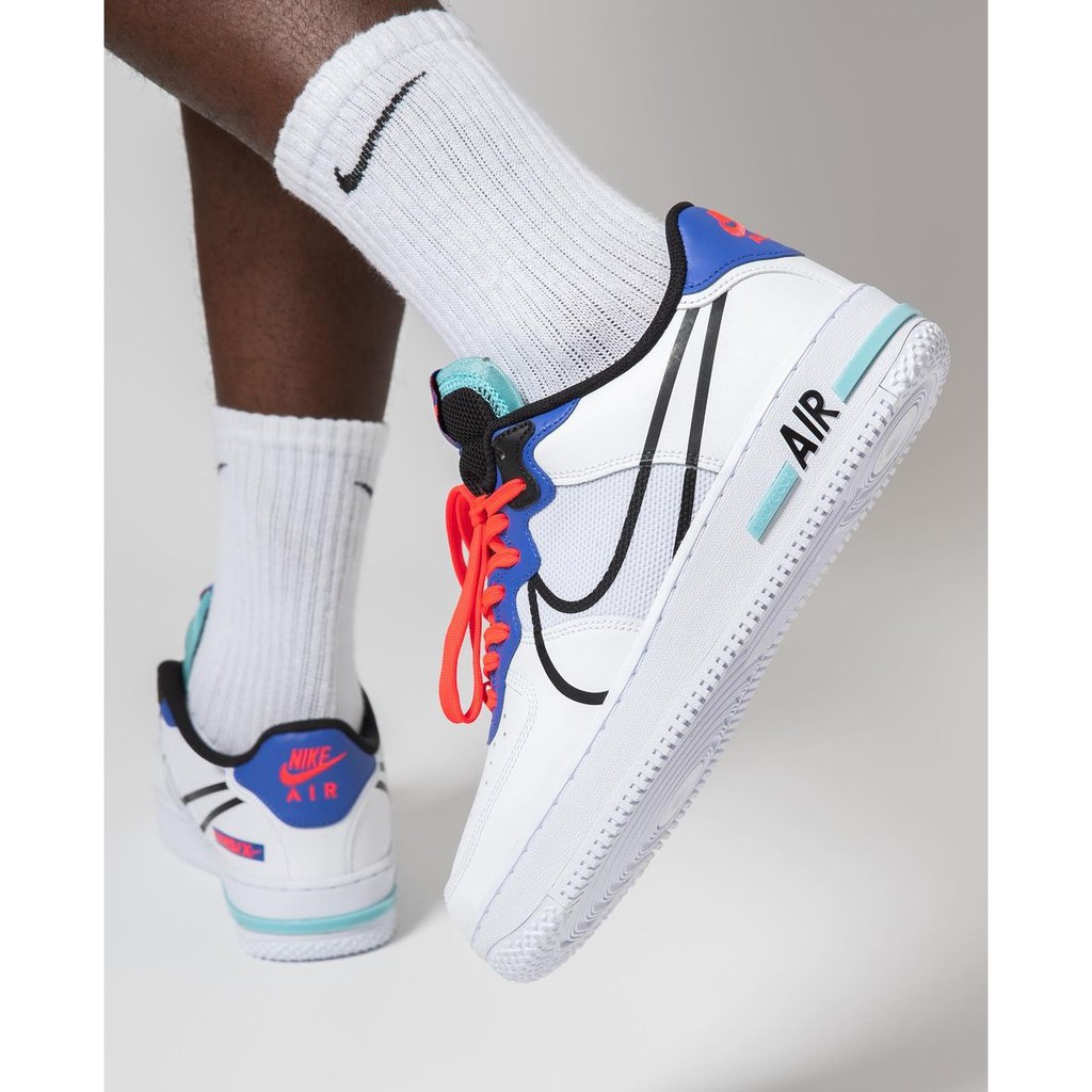 Giày Nike Air Force 1 Hàng Chính HãngGiày Sneaker Thể Thao Nike AF1 React Astronomy Blue - Simple Sneaker