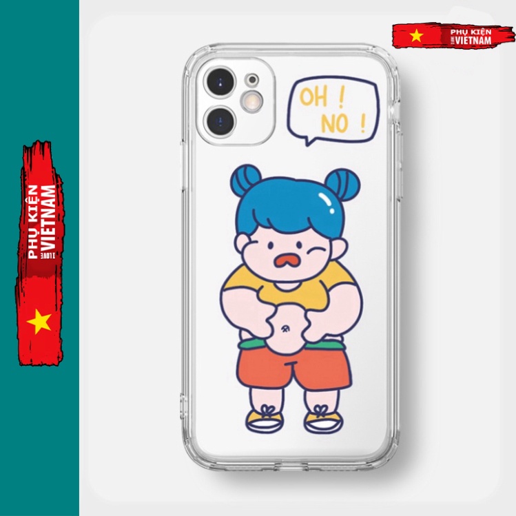 Ốp lưng iphone 6, 6s plus, 7 8 Plus, X, XS, XR, XSMAX, 11 , 12, 13 PROMAX TRONG BÉ bụ bẫm PKVN