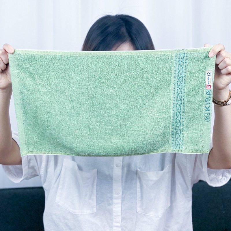 Khăn Mặt Màu Trơn KIBA Chính Hãng Cỡ Nhỏ 28x48cm, Chất Cotton Dày Dặn, Êm, Mềm, Thấm Hút Tốt, An Toàn Cho Da