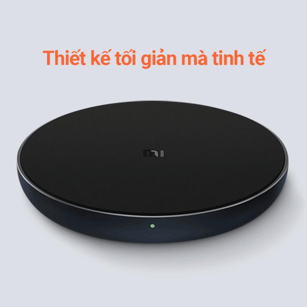 Bộ sạc không dây Xiaomi Mi Wireless Charging Pad 10W (Global Version) - Hàng chính hãng - Bảo hành 3 tháng