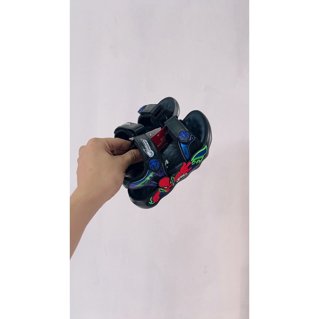 Sandal siêu nhân người nhện cho bé trai đi học đi chơi họa tiết siêu đẹp mã mới 206