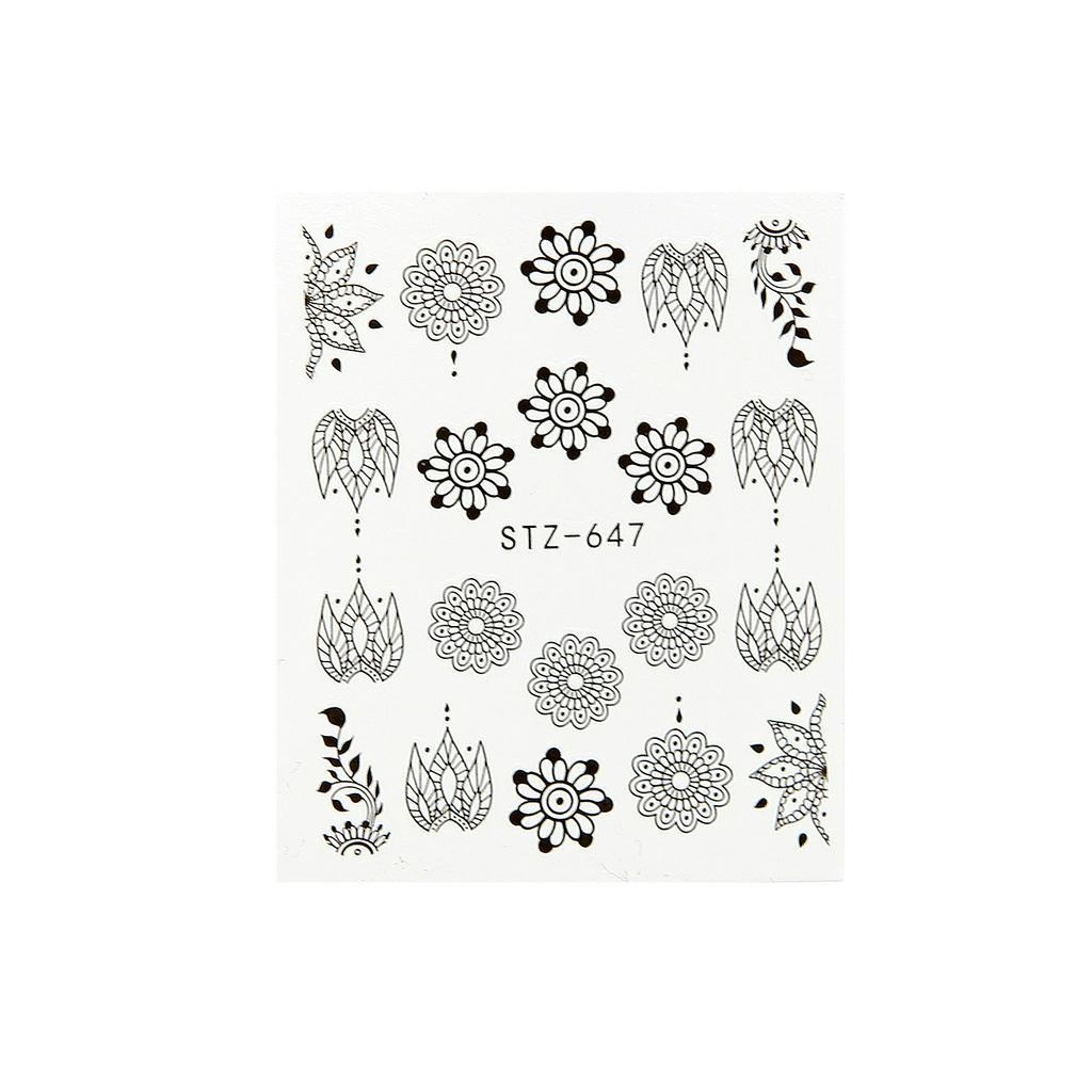 [Hàng mới về] Set 6 tấm decal nước nhiều kiểu họa tiết để trang trí móng nghệ thuật diy