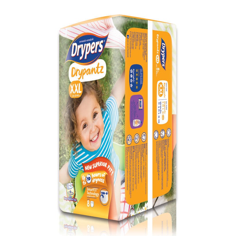 Tã quần Drypers Drypantz size XXL3, XXL18 (Trên 15kg)