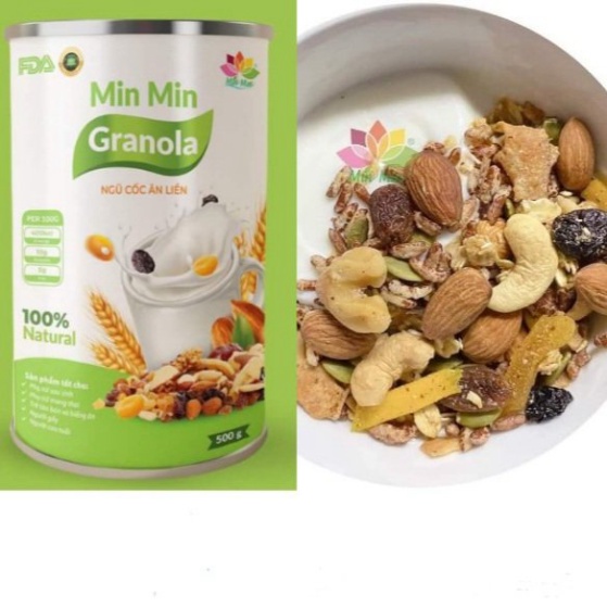GRANOLA Min Min _ NGŨ CỐC NGUYÊN HẠT ĂN LIỀN CHUẨN ORGANIC