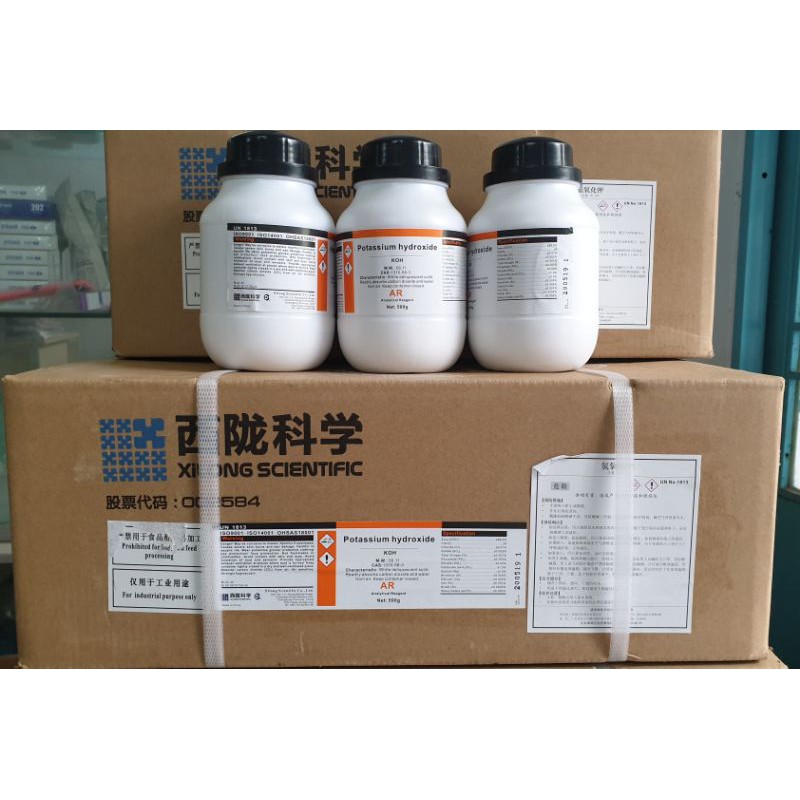 Kali hydroxit KOH còn có tên gọi khác là Potash, Potassium hydroxit