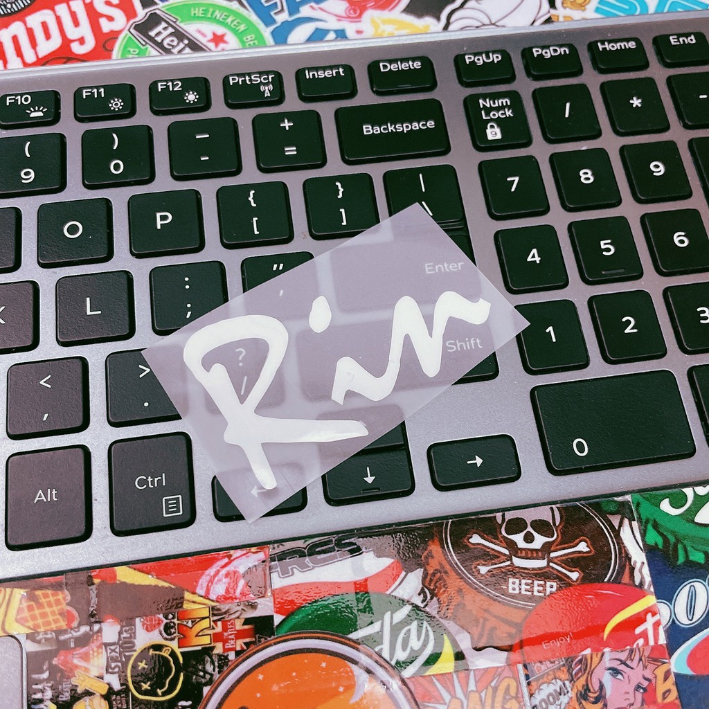 Decal sticker ủi nhiệt chữ in theo yêu cầu cá tính
