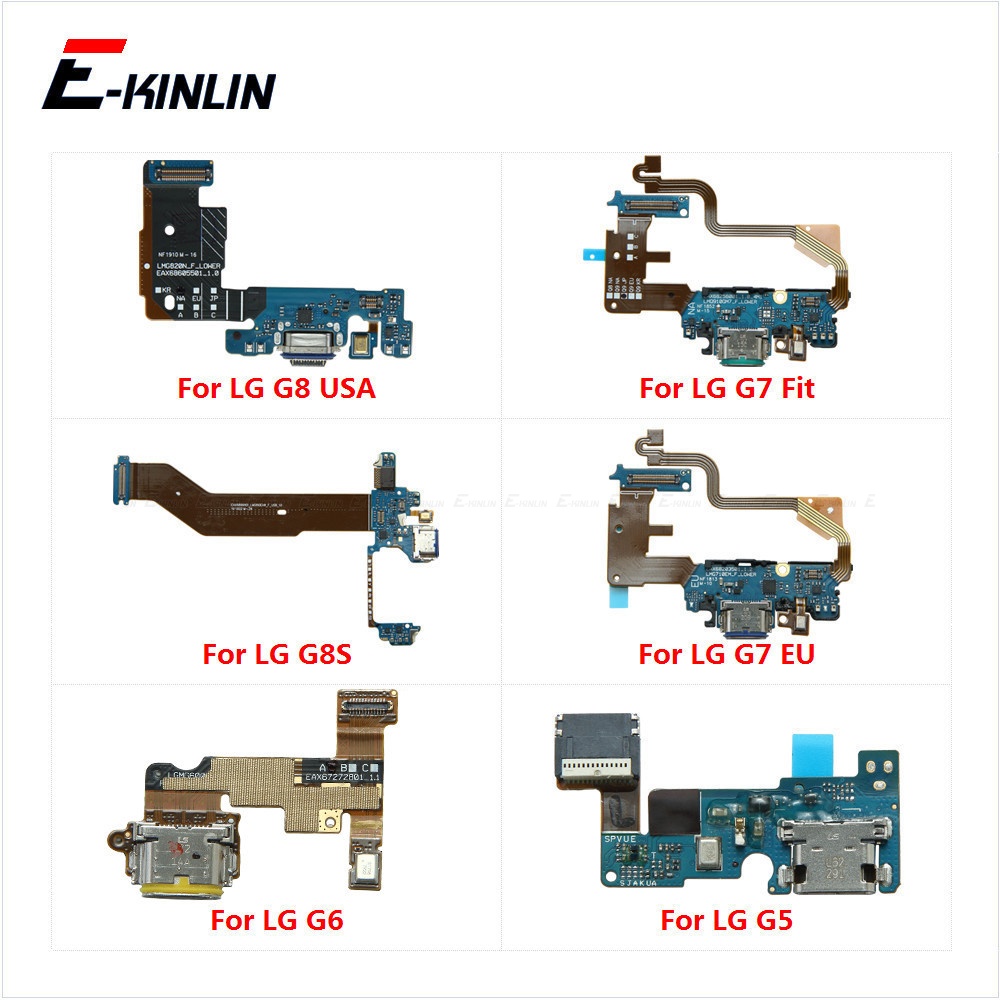 Bảng Mạch Cổng Sạc USB Kèm Dây Cáp Mic Chuyên Dụng Cho LG G5 G6 Plus G7 G8 G8X ThinQ