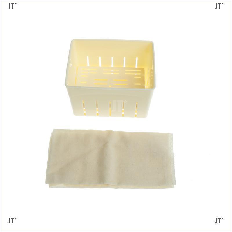 JT*Tofu Maker Press Mold Kit + Cheese Cloth DIY Soy Pressing Mould Kitchen Tool 