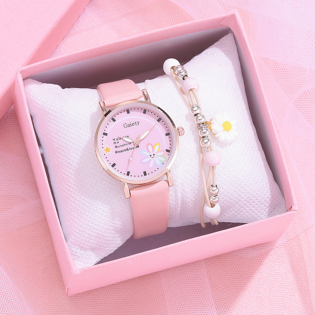 New Women's  Korean Trend  Girls Cute Cartoon  All-match Watch