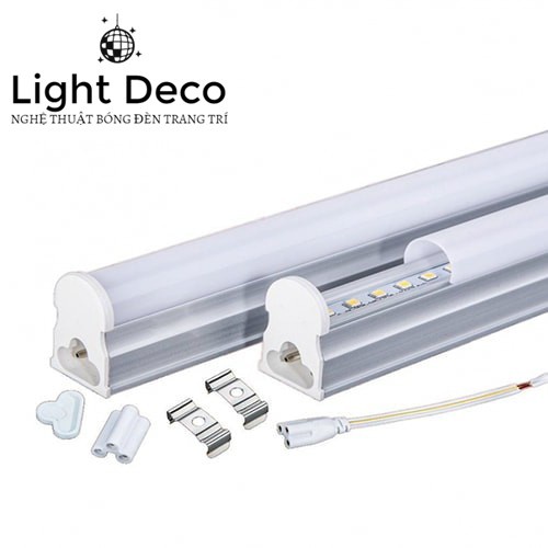 Đèn tuýp led liền máng T5 120cm 90cm 60cm 30cm ánh sáng trắng vàng xanh lá xanh dương. Chuyên hắt trần, bể cá, tủ bếp..