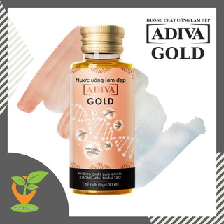 ADIVA GOLD [Hộp 14 chai] - Nước uống collagen cao cấp, ngăn ngừa lão hoá, sáng mịn làn da [colagen]