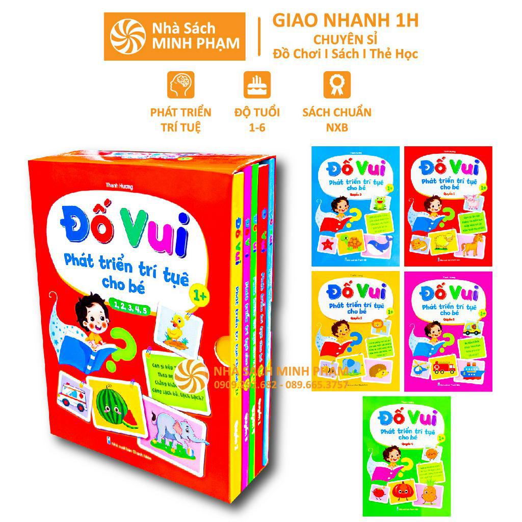 Sách - Bộ 5c Đố Vui Phát Triển Trí Tuệ Cho Bé 1-5 Tuổi (Bìa Cứng)