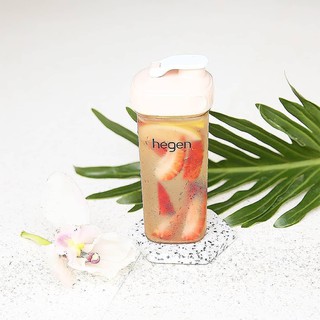 Bình uống nước Hegen PPSU 330ml nắp màu hồng