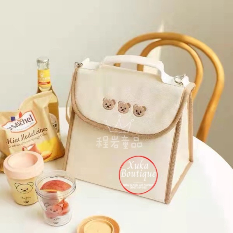 Túi Giữ Nhiệt Gấu Hàn Chuyên Ủ Bình Sữa Cho Bé