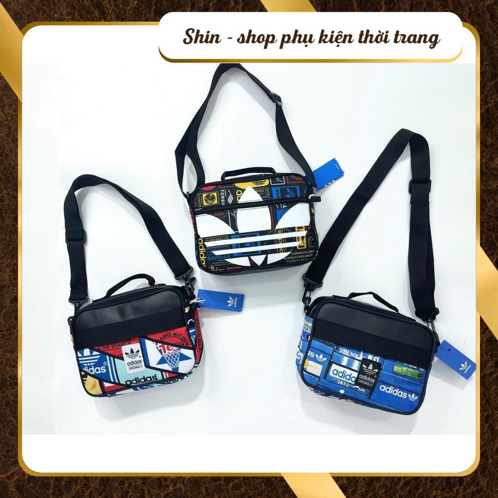 Túi đeo chéo unisex chất da mềm dữ fom cực tốt - Túi đeo vai thể thao chống nước cực tốt - Shin Shop