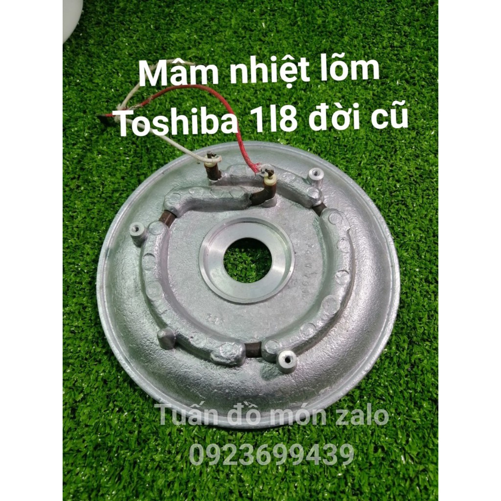 Mâm Nhiệt Lõm [tháo máy] Nồi Cơm Điện Tử Toshiba 1l8-20cm, 1l-18cm Đời Củ phụ kiện phụ tùng linh kiện chính hãng