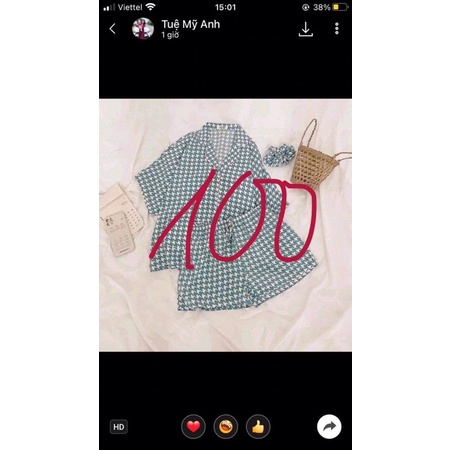 Bộ pizama cộc tay free size dưới 65kg