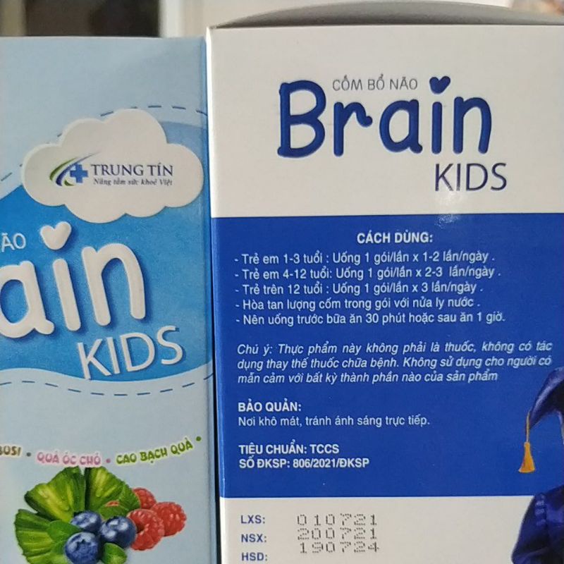 Combo 2hộp Cốm bổ não Brain Kids  DHA thông minh ở trẻ sơ sinh trẻ nhỏ