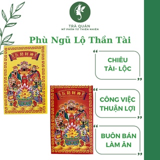Ngũ Lộ Thần Tài Siêu Bền Mỏng Để Ốp Điện Thoại Ví Tiền Khai Cung Tài Mở Cung Lộc Đã Khai Quang