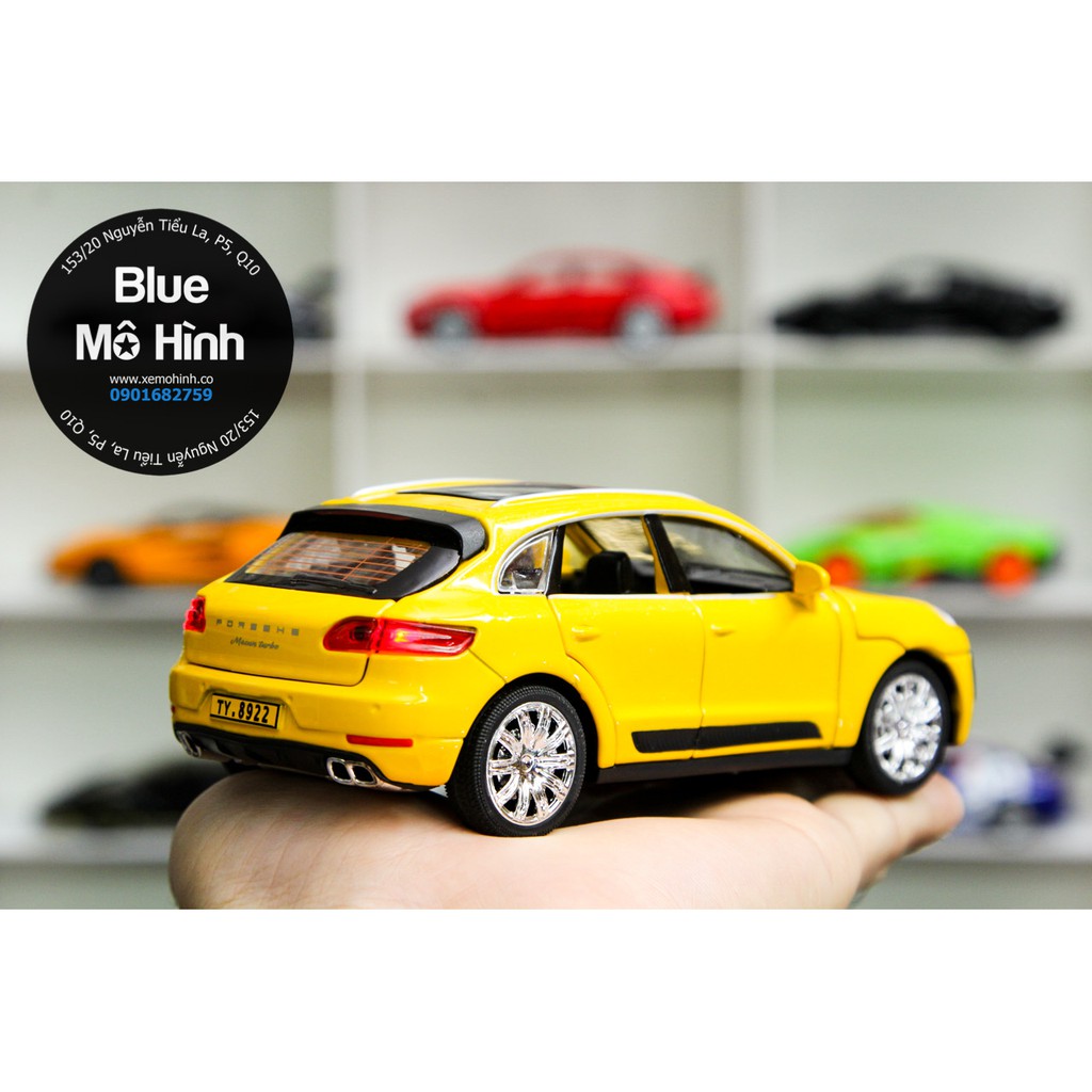 Xe mô hình Porsche Macan SUV mở hết cửa 1:32 Vàng
