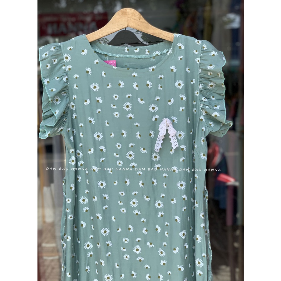 [SIZE 40-75KG] Đầm bầu sát nách vải voan mềm mát dễ thương cao cấp thoáng mát mùa hè không nhắn