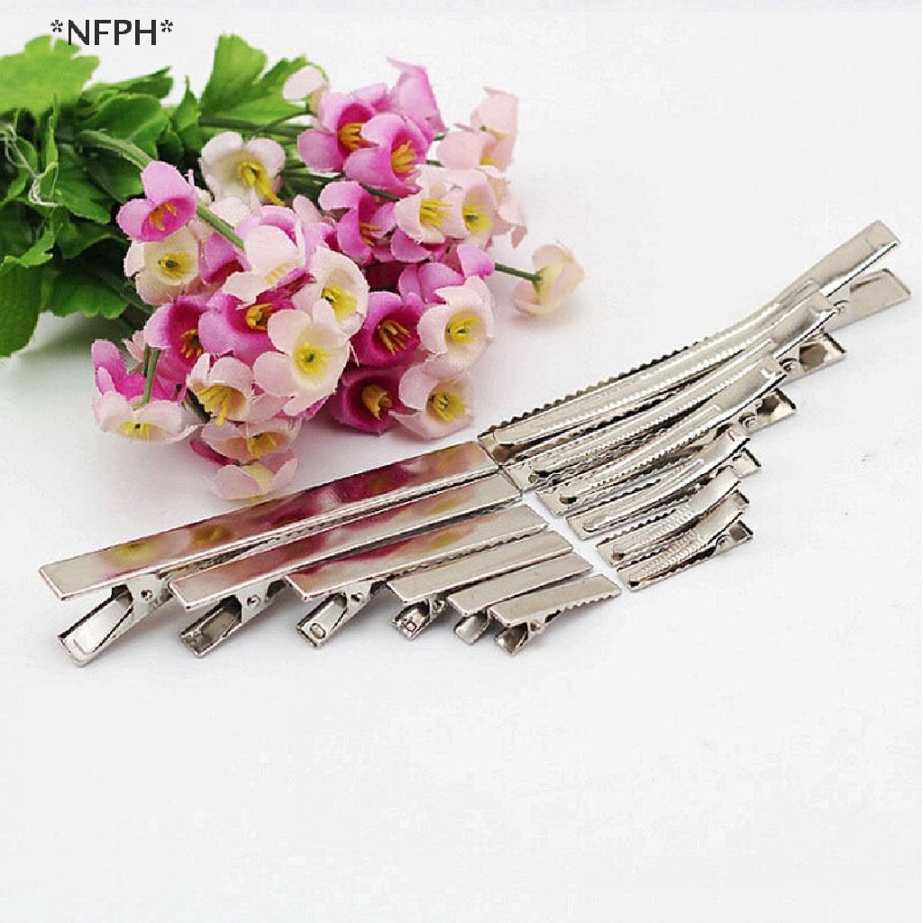 Set 50 Kẹp Tóc Cá Sấu Bằng Kim Loại DIY