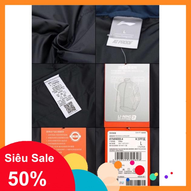 FREE Xả Hàng - Mùa Thu Áo khoác lông vũ nam hàng hiệu Lining - AYMN033 >> 💯 . -A23 new