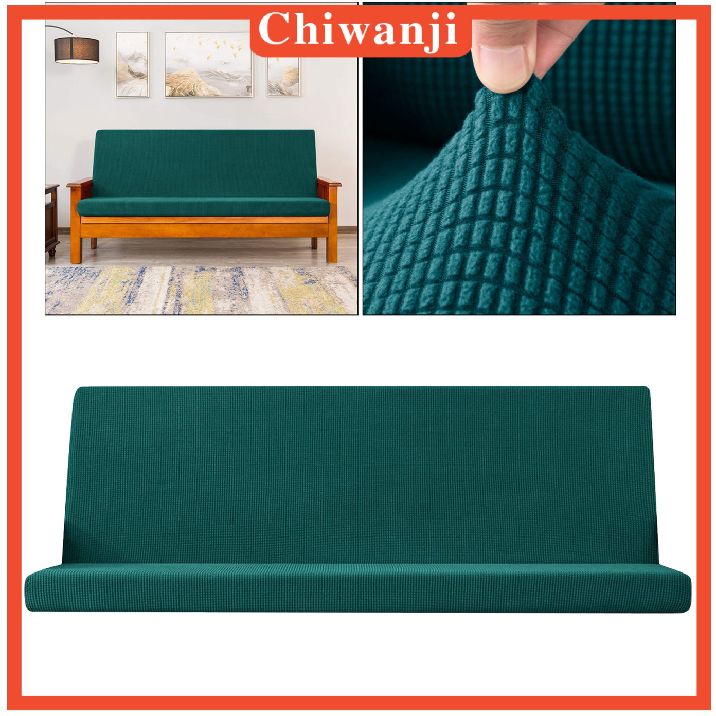Vỏ bọc ghế dài không tay vịn co giãn giặt được